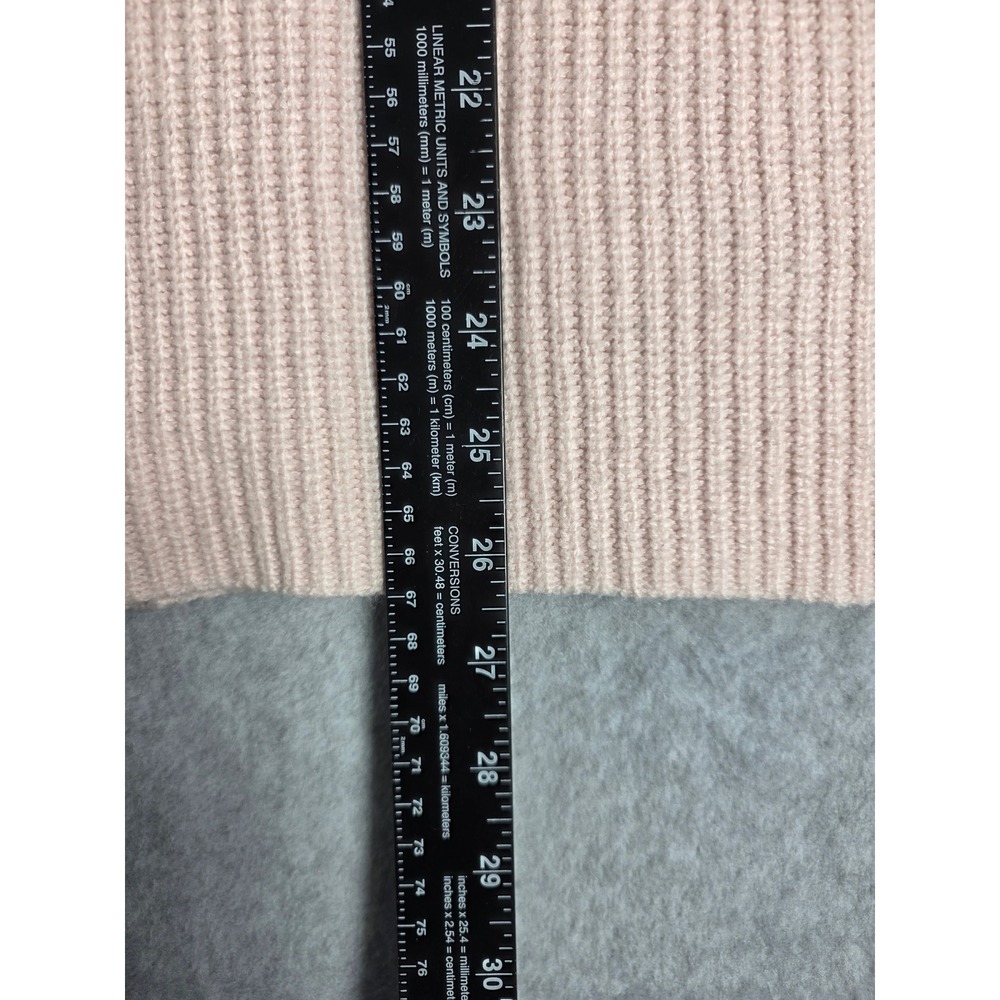 Vince Camuto Bell Sleeve Ribbed Knit Sweater Womens Large Pink Crew Neck - Picture 5 of 10